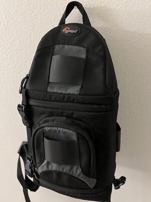 Lowepro Slingshot 100 AW Black Grey All Weather Padded Camera Backpack Sling Bag