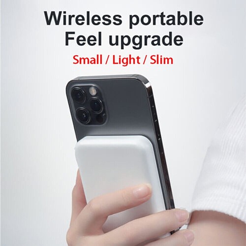 Magnetic Power Bank Portable 5000mAh Wireless Portable Charger Fast Charging - Zdjęcie 4 z 8
