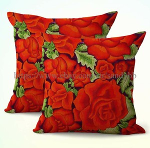 red rose cushions
