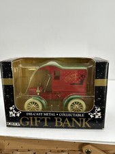 Ertl 1905 Ford Delivery Car Gift Bank Diecast Happy Holidays 1990 - 1:25 Scale
