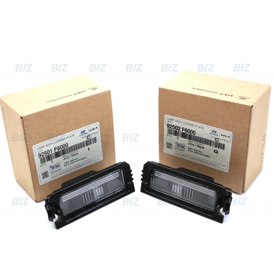 Genuine Rear License Plate Lights Lamp LH & RH for 17-25 Hyundai Kia 92502-F6000 - Image 3 of 4