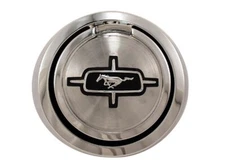 NEW! 1967 - 1968  Ford Mustang Gas Cap Pop Open  with Emblem Chrome