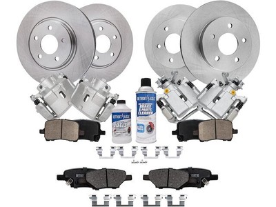 Front and Rear Brake Pad Rotor and Caliper Set For 2007-2009 Saturn Aura BT476NN