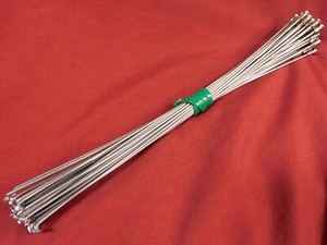 1980's Swiss DT Champion 36 x 298 mm x 1.8 mm / 15 gauge Stainless Steel Spokes