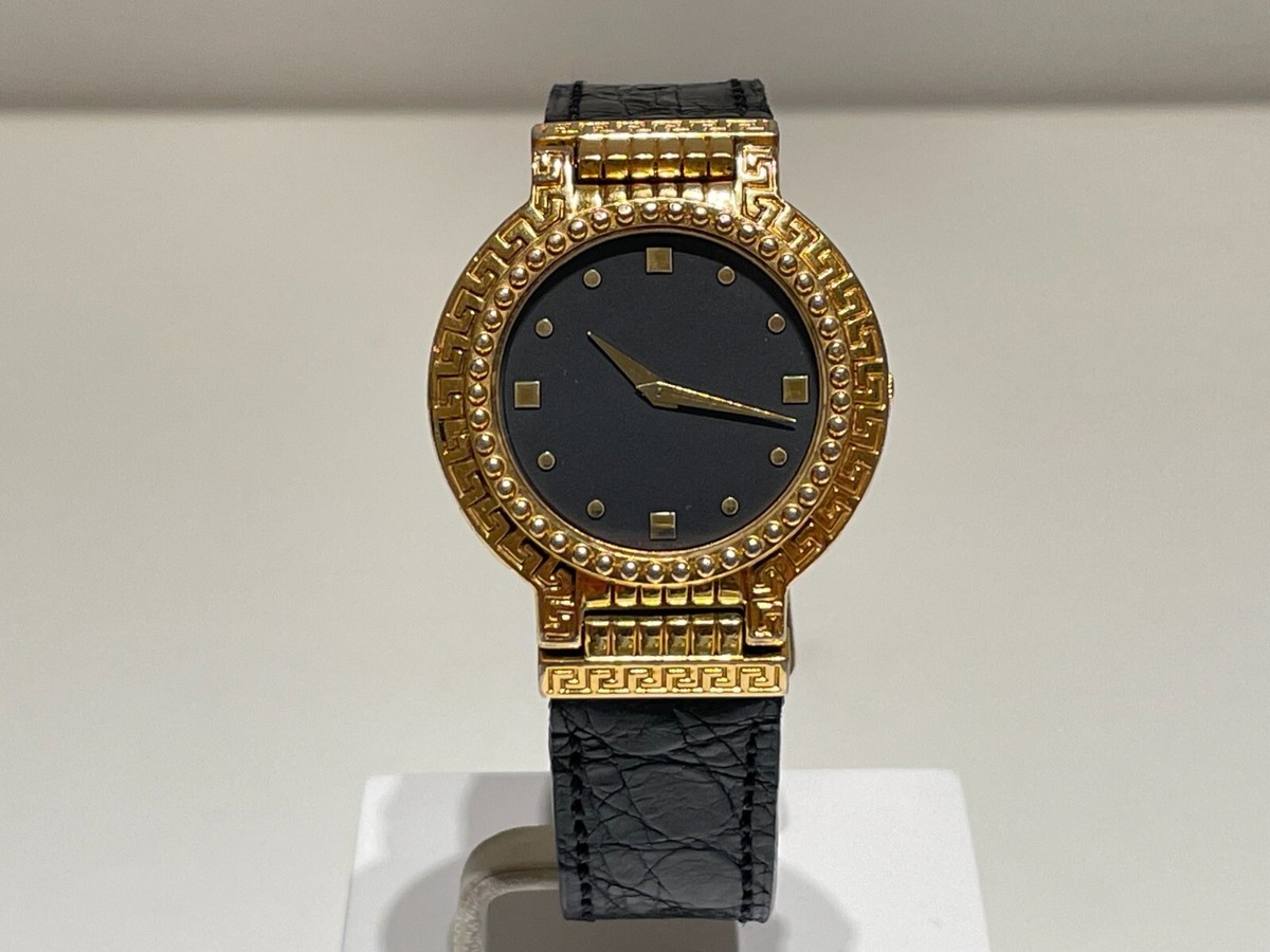 VINTAGE LUXURY GOLD PLATED MEN'S SWISS QUARTZ WATCH 