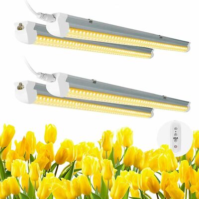 40W T8 4FT 48'' LED Grow Lights Full Spectrum for Indoor Plants Hydroponics Lamp