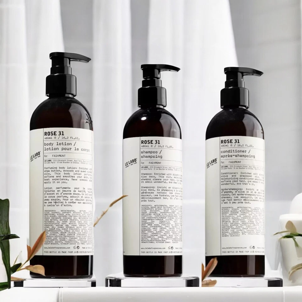 Champú y acondicionador y loción corporal Le Labo Rose 31 [480 ml] 16,2 fl. Oz. ¡NUEVO! Foto 4 de 4