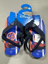 Disney Toddler Boys Cars Lighting McQueen Sandals Shoes Ankle Strap Size 11