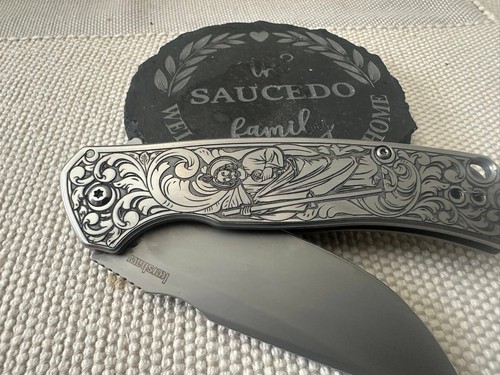 Kershaw Scour Framelock A/O Stainless Steel custom engraved - Picture 3 of 5