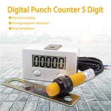 5 Digit Digital Electronic Counter Puncher Magnetic Inductive Proximity Switch##