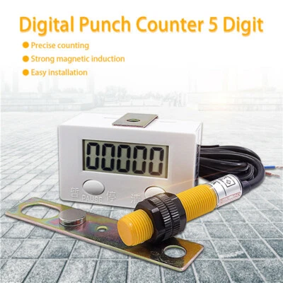 5 Digit Digital Electronic Counter Puncher Magnetic Inductive Proximity Switch##