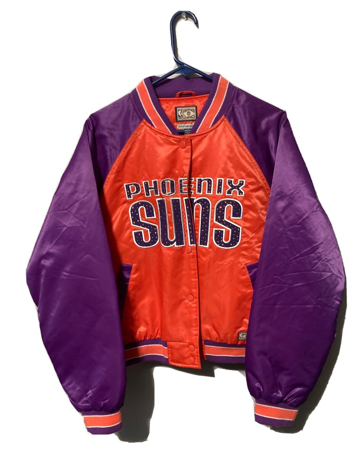 Hardwood Classics G-III & CARL BANKS Phoenix Suns NBA4HER Bomber Jacket  Size L