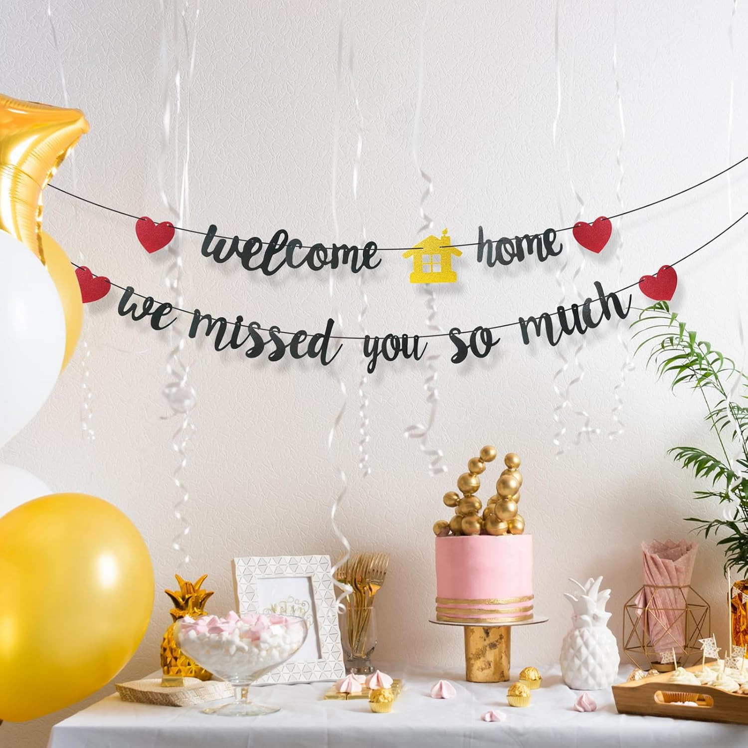 Willkommen Zuhause Banner, Herzlich Willkommen Girlande, Welcome to Home Baby De