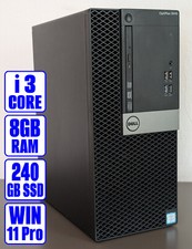 PC Dell OptiPlex 3040 Core i3-6100 3.70GHz, 8GB RAM, 240GB SSD, Rechn/MwSt.