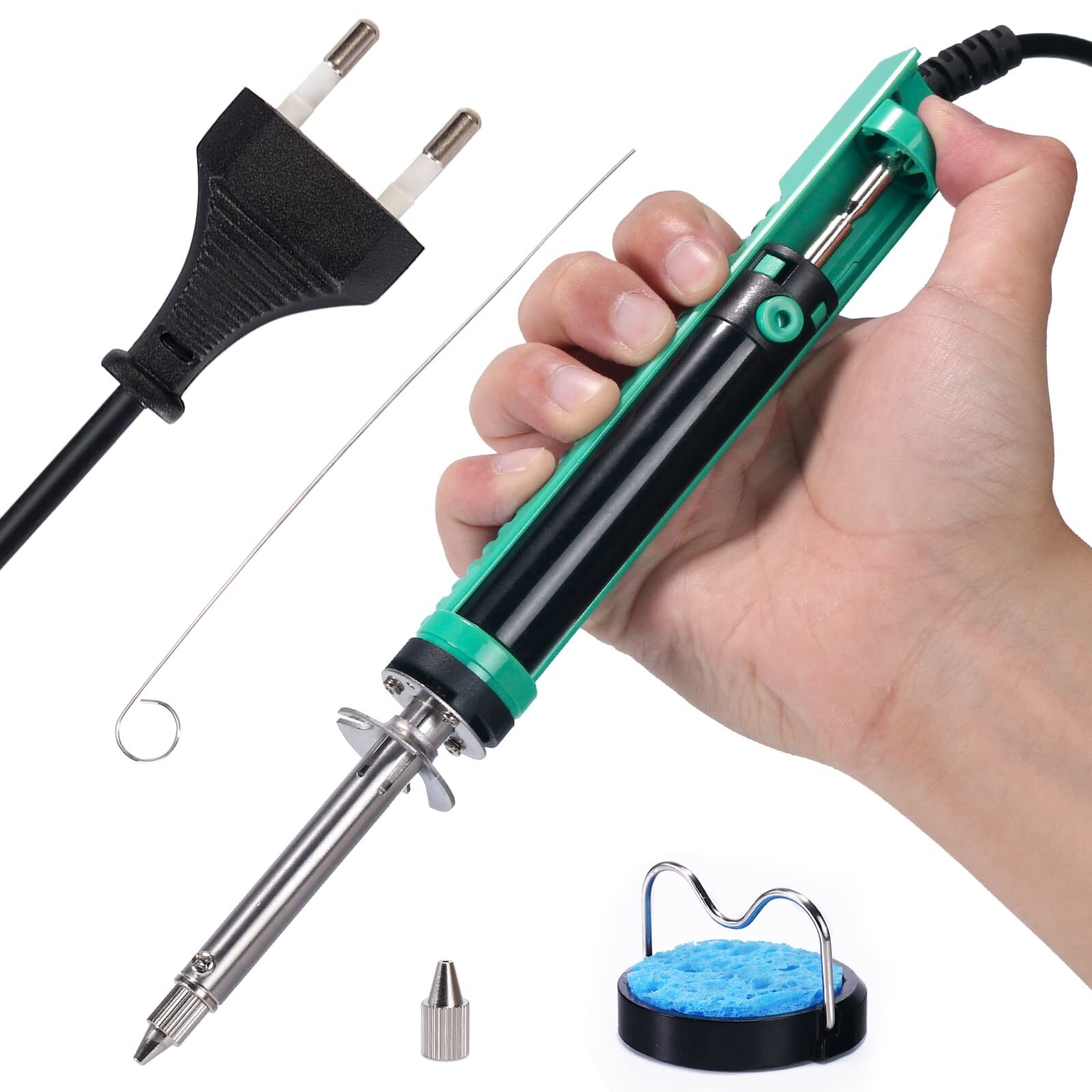 YIHUA 929D-V Pompa dissaldante a ventosa elettrica con impugnatura di ricarica c