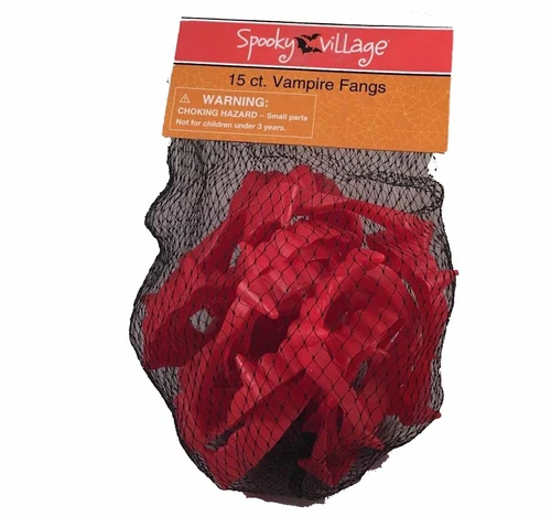 Spooky Village 万圣节 吸血鬼 Fangs 派对礼品 - 15 个假牙齿 - 第 4 张/共 4 张