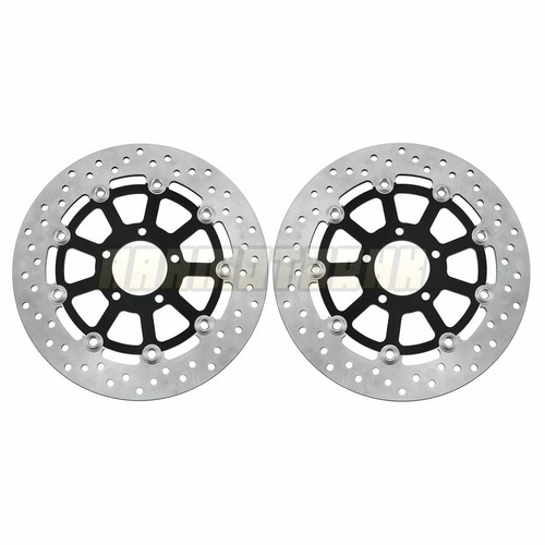 Par de rotores de freno delanteros para Suzuki GSXR750 1996-2003 97 98 99 2000 01 - Imagen 2 de 6
