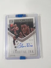 2022-22 Impeccable Basketball Glen Rice Immortal Ink Auto /99 Heat