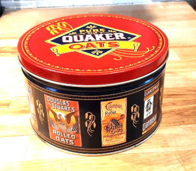 Quaker Oats Collector s Tin 1982 Limited Edition W/Recipes Vintage New in Box
