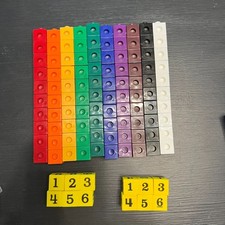 Hand 2 Mind Snap Cube Set 100pc Math Manipulatives and number dice