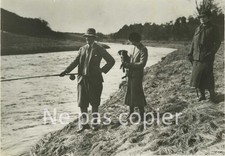 NEVILLE CHAMBERLAIN circa 1937 fishing Scotland Great Britain photo 12 x 18 cm