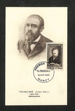 Carte Maximum - POINCARÉ Jules-Henri - NANCY - 1952