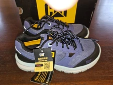 CAT Womens Sz 5 M Quake CT Safety Shoes Blue ASTM Comp Toe New in box