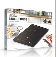 Daewoo 2000W Single Induction Hob SDA1805 - Black