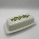 Vintage Pyrex Crazy Daisy Butter Dish With Cover