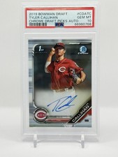 2019 Bowman Draft - Chrome Draft Pick Autographs Tyler Callihan #CDA-TC (AU, RC)