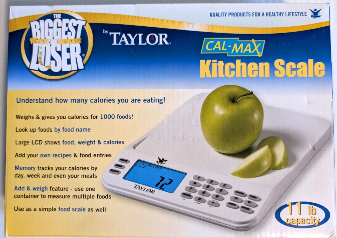 Taylor The Biggest Loser Kitchen Scale 3847BL Digital LCD White 11 Lb - New
Opens in a new window or