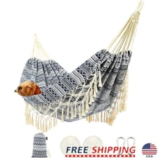 Extra Large Indoor Hammock Portable Comfortable Durable Easy Carry Camping Bed