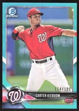 1540I 2018 Bowman #BCP7 Carter Kieboom Chrome Prospects Aqua Refractor #/125