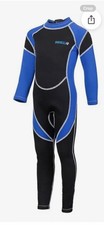 HiSea 2.5mm Neoprene Kid Wetsuit Size 4 Blue