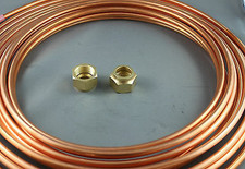 1/2" X 3METRE SOFT COPPER PIPE & 2 X 1/2" FLARE NUTS AIR CONDITIONER WATER AIR
