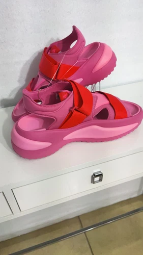 Sandali Adidas Mehana IF8182 rosa fusione rosso brillante taglia 11 NUOVI sling backs