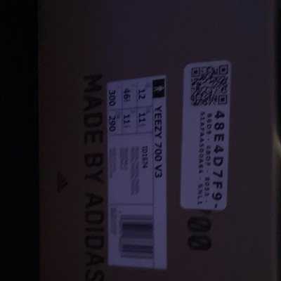 adidas Yeezy 700 V3 Gray White Low Top ID1641