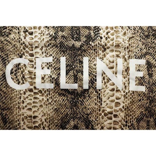 CELINE 22SS Serpent Python Print Logo Loose Tee X… - image 5