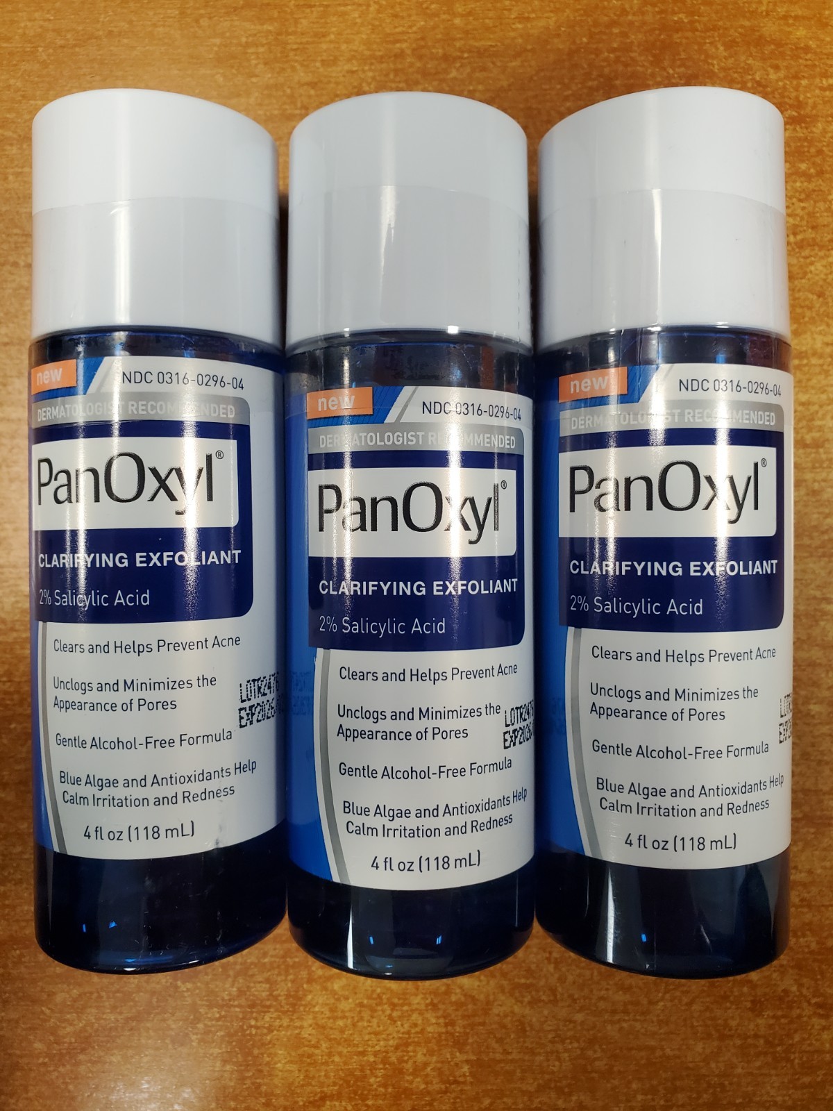 3 Pack: PanOxyl Clarifying Exfoliant with 2% Salicylic Acid (Exp 2/26) 6048-R4P2