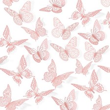 SAOROPEB 3D Butterfly Wall Decor - 48 Pcs, 4 Styles, 3 Sizes - Removable Wall...