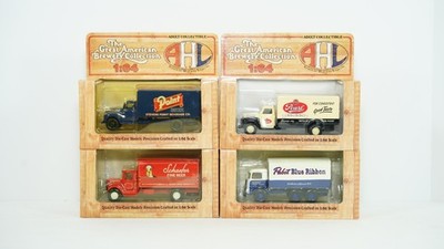 AHL Brewery Beer Collection 1:64 Schaefer Point Pabst Pearl Trucks NEW G3-43