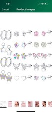 14Pairs Hypoallergenic Earrings for Girls Women Surgical Steel Screw Back