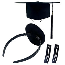 Graduation Cap Headband, Anti-Falling Grad Cap Headband for Graduation Insert, G