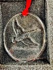Steuben Eddie Bauer Glass Goose Ornament- Dust Bag & Box