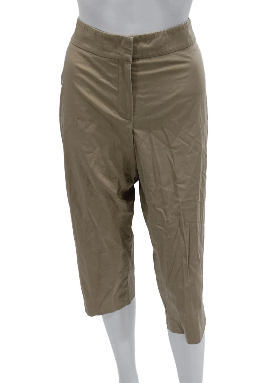 Dana Buchman Womens Beige Capri Khakis Size 4