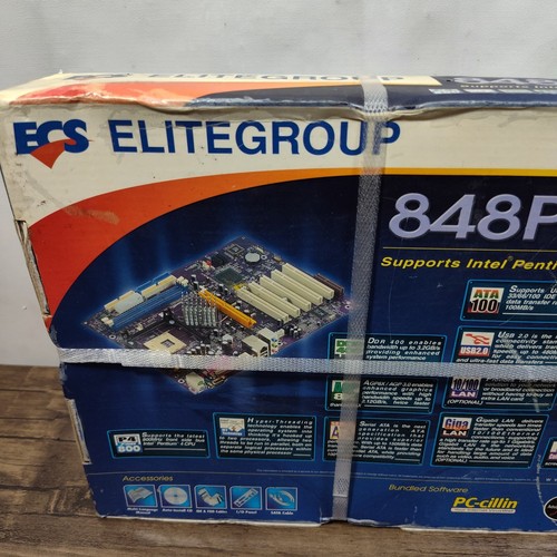 ELITEGROUP ECS 848P-A Socket 478 Intel 848P DDR 400 ATX Motherboard NEW Sealed - Picture 6 of 10