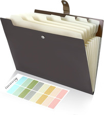 Expanding Organizer File Folder, Letter Size Expandable 8 Pockets Expanding Orga
