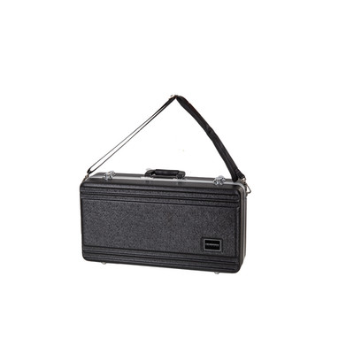 Crossrock Trumpet Case for Bb Horn | Textured Black Finish with Velvet Interior