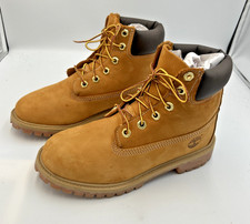 Timberland Premium 6" Waterproof Lace-Up Wheat Leather Kids Boot US 5 M EUC