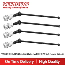 Vitavon CNC Alu7075 Spline Hub+ HD 45# Steel CVD Shaft for Arrma KRATON 6S